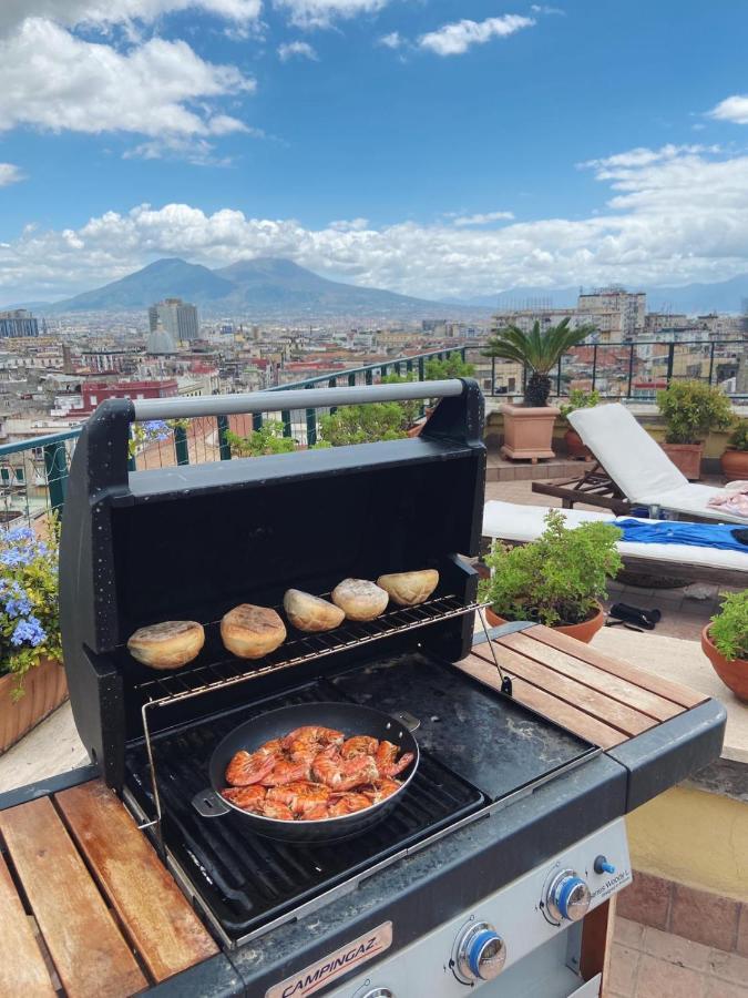 A Wonderful Penthouse In Naples Daire Dış mekan fotoğraf